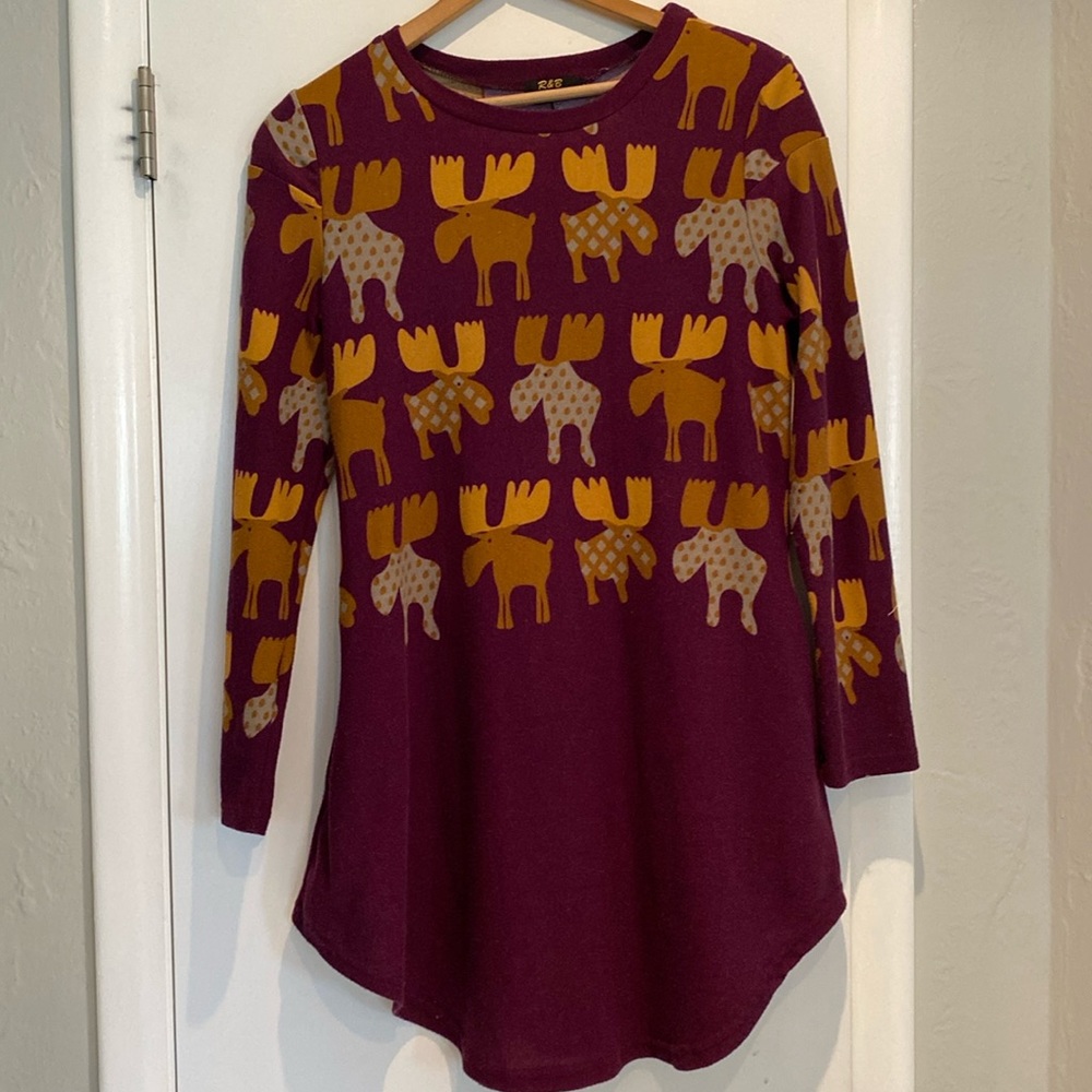 Cute R&B Collection polyester tunic dress top